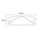 Μάσκα110-B - aluminiowa maskownica kabli z systemem click-lock dł. 110 cm