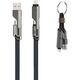 4smarts Καλώδιο USB-C ComboCord Flat 240W, 1,5m + Καλώδιο Μπρελόκ