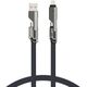 4smarts Καλώδιο USB-C ComboCord Flat 240W, 1,5m + Καλώδιο Μπρελόκ