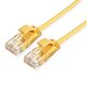 ROLINE GREEN UTP patchkabel Cat.6A (Class EA), LSOH, extra dun, geel, 1 m