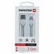 Swissten Textile Fast Charge 3A Lightning Data and Charging Cable 2m