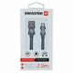 Swissten Textile Fast Charge 3A Lightning Data and Charging Cable 2m