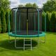 Trampolina ogrodowa dla dzieci 312cm z siatką zewnętrzną i drabinką