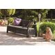 Τριθέσιος καναπές Corfu Love Seat Max καφέ 8711245158297