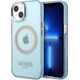 Guess Guess GUHMP13MHTCMB iPhone 13 6,1" niebieski/blue hard case Gold Outline Translucent MagSafe NoSize