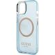 Guess Guess GUHMP13MHTCMB iPhone 13 6,1" niebieski/blue hard case Gold Outline Translucent MagSafe NoSize