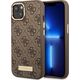 Guess Guess GUHMP14MU4GPRW iPhone 14 Plus 6,7" brązowy/brown hard case 4G Logo Plate MagSafe NoSize
