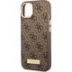 Guess Guess GUHMP14MU4GPRW iPhone 14 Plus 6,7" brązowy/brown hard case 4G Logo Plate MagSafe NoSize
