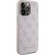 Guess Guess GUHCP15XG4GFPI iPhone 15 Pro Max 6.7" różowy/pink hard case 4G Metal Gold Logo