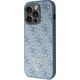 Guess Guess GUHCP15LP4TDSCPB iPhone 15 Pro 6.1" niebieski/blue hardcase Crossbody 4G Metal Logo