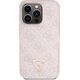 Guess Guess GUHCP15LP4TDSCPP iPhone 15 Pro 6.1" różowy/pink hardcase Crossbody 4G Metal Logo
