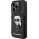 Karl Lagerfeld Karl Lagerfeld KLHCP15LSAKKNSCK iPhone 15 Pro 6.1" czarny/black hardcase Saffiano Cardslots and Stand Monogram Ikonik Patch