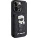 Karl Lagerfeld Karl Lagerfeld KLHCP15LSAKKNSCK iPhone 15 Pro 6.1" czarny/black hardcase Saffiano Cardslots and Stand Monogram Ikonik Patch