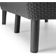 Allibert Podwójna sofa SALEMO - grafit