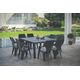 Τραπέζι κήπου Julie Double Table (2 διαμορφώσεις) γκρι 8711245150376