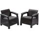 Σετ καρέκλες κήπου Corfu Duo Set peleki 8711245158778