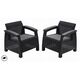 Σετ καρέκλες κήπου Corfu Duo Set peleki 8711245158778