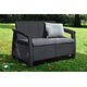 Καναπές κήπου δύο θέσεων Corfu Love Seat γκρι 8711245158730
