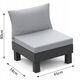 Σετ επίπλων μπαλκονιού Elements Balcony Set γκρι/ανοιχτό γκρι 8711245158013