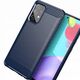 Ελαστική θήκη Carbon Case Samsung Galaxy A72 4G μπλε