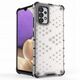 Θήκη Honeycomb etui pancerny με ζελατινώδες πλαίσιο Samsung Galaxy A03s (166,5) μαύρο