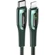 Kabel USB Usams USAMS Kabel pleciony USB-C na Lightning Smart Power-off 20W PD Cable 1.2m ciemny zielony/dark green SJ518USB02 (US-SJ518)
