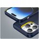 Θήκη Carbon etui iPhone 14 Pro εύκαμπτη ζελατινώδης θήκη για πίσω μπλε