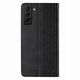 Μαγνητική Θήκη Strap etui για Samsung Galaxy S22+ (S22 Plus) πορτοφόλι κάλυμμα + mini λουράκι κρεμαστό μαύρο