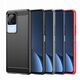 Θήκη Carbon etui Xiaomi Poco F4 5G εύκαμπτη σιλικόνη θήκη από ανθρακονήματα μαύρη