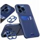 Δερμάτινη Θήκη Stand etui Samsung Galaxy S23 pokrowiec πορτοφόλι για κάρτα με βάση στήριξης μπλε