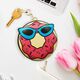 Powerbank Babaco Brelok Donut 2200 mAh Różowy  (4000000000)