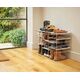 Joseph Joseph Level Plus Large Adjustable Ecru Shoe Rack