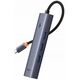HUB USB Baseus Hub 4w1 Baseus UltraJoy USB-C σε 3x USB 3.0 + RJ45 (γκρι)