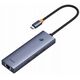 HUB USB Baseus Hub 4w1 Baseus UltraJoy USB-C σε 3x USB 3.0 + RJ45 (γκρι)