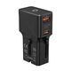 Mobile Origin Travel adapter 25W, EU/US/UK/AU, czarny (TAD25-2P-BLK)