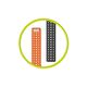 Mobile Origin Magnetic Strap, black/orange -AW Ultra 2/1(49mm)9/8/7(45mm)/6/SE/5/4(44mm)/3/2/1(42mm)