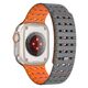 Mobile Origin Magnetic Strap, grey/orange - AW Ultra 2/1(49mm)9/8/7(45mm)/6/SE/5/4(44mm)/3/2/1(42mm)
