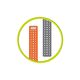 Mobile Origin Magnetic Strap, grey/orange - AW Ultra 2/1(49mm)9/8/7(45mm)/6/SE/5/4(44mm)/3/2/1(42mm)