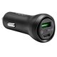 Φορτιστής Spigen Φορτιστής αυτοκινήτου Spigen SteadiBoost F31QC 2-port Car Charger PD 27W QC 3.0 Black