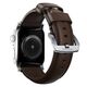 Nomad NOMAD Strap Traditional Leather Brown 42mm / 44mm Connector Silver