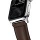 Nomad NOMAD Strap Traditional Leather Brown 42mm / 44mm Connector Silver