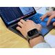 Mobile Origin Pasek Titanium Band - Apple Watch 49mm/45mm/44mm/42mm ασημί