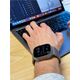 Mobile Origin Pasek Titanium Band - Apple Watch 49mm/45mm/44mm/42mm ασημί