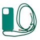 Mobile Origin Lanyard Case - Θήκη με κορδόνι, σκούρο πράσινο για iPhone 14 Pro