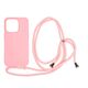 Mobile Origin Lanyard Case - Θήκη με κορδόνι, ροζ για iPhone 14 Pro
