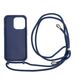 Mobile Origin Lanyard Case - Θήκη με λουράκι, μπλε για iPhone 14 Pro