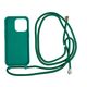 Mobile Origin Lanyard Case - Θήκη με κορδόνι, σκούρο πράσινο για iPhone 14 Pro