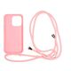 Mobile Origin Lanyard Case - Θήκη με κορδόνι, ροζ για iPhone 14 Pro