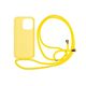 Mobile Origin Lanyard Case - Θήκη με κορδόνι, κίτρινο για iPhone 14 Pro