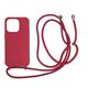 Mobile Origin Lanyard Case - Θήκη με λουράκι, κεράσι για iPhone 14 Pro